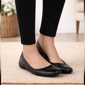 Lucky Brand Emmie Classic Boho Leather Comfort Ballet Flats 8.5M